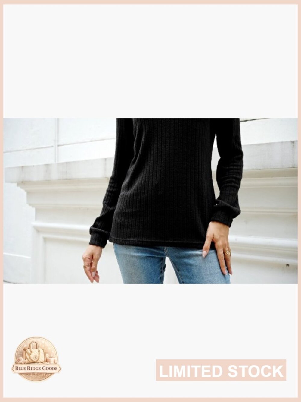 Front Button Tunic Sweater Crewneck Long Sleeve Fall Fashion Trendy Striped - Picture 7 of 7